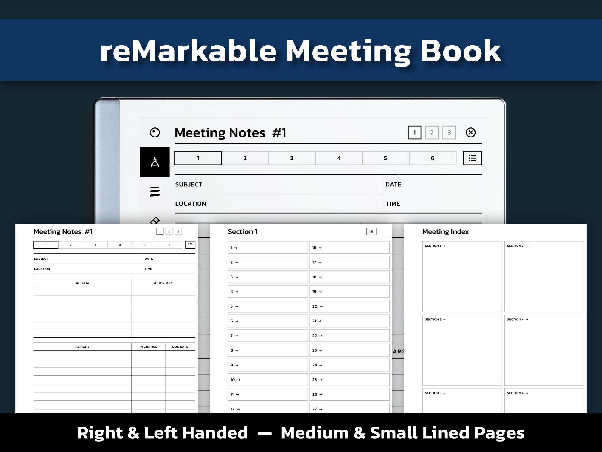 reMarkable Meeting Book